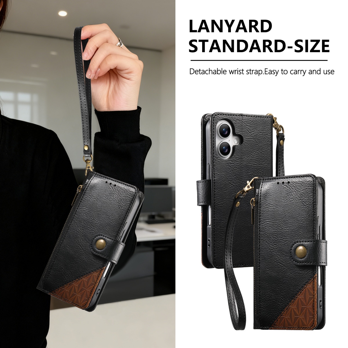 Leather Card Wallet - Etui na telefon z PU skóry