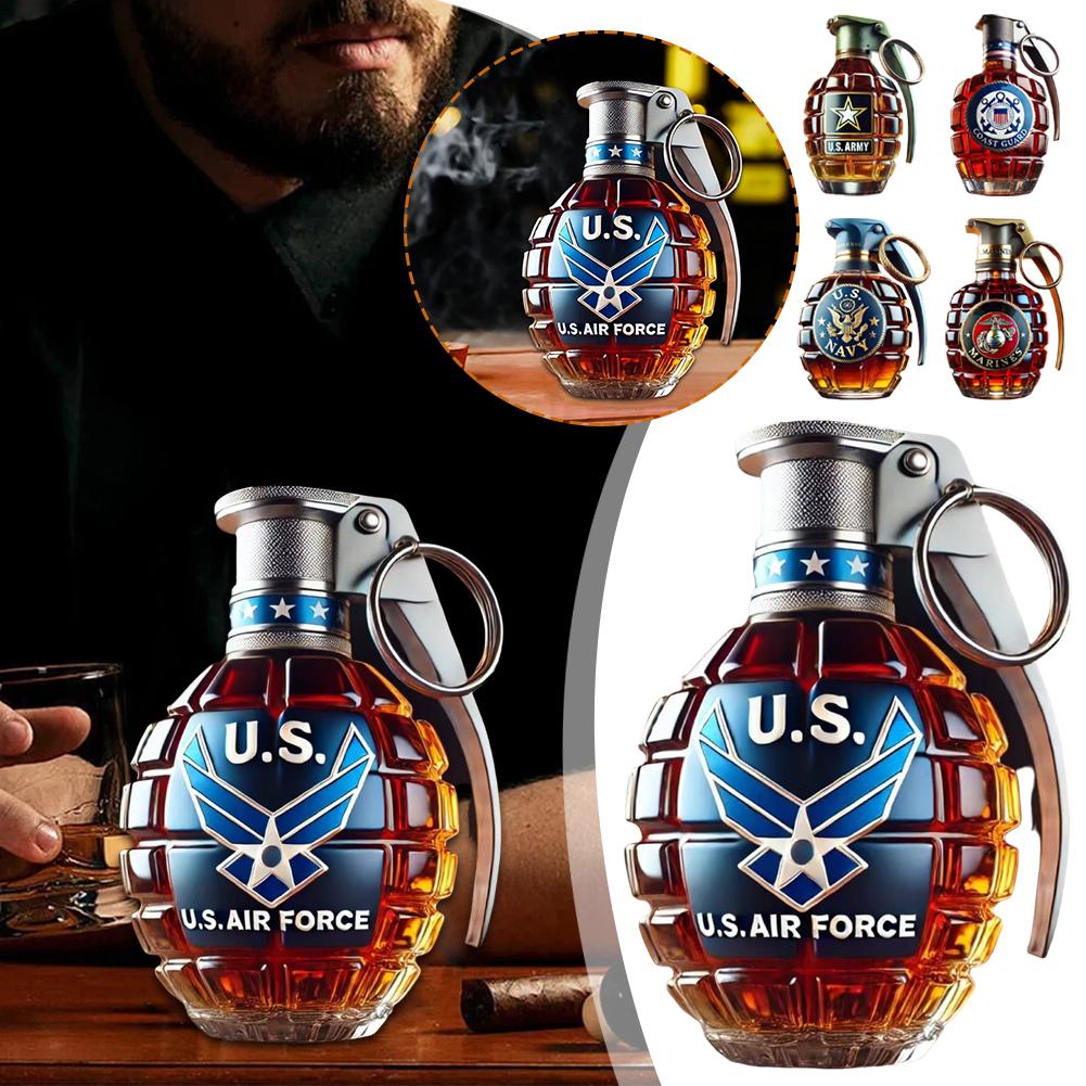 Glass Decanter Whiskey - Karafka do whisky, butelka ze szkła