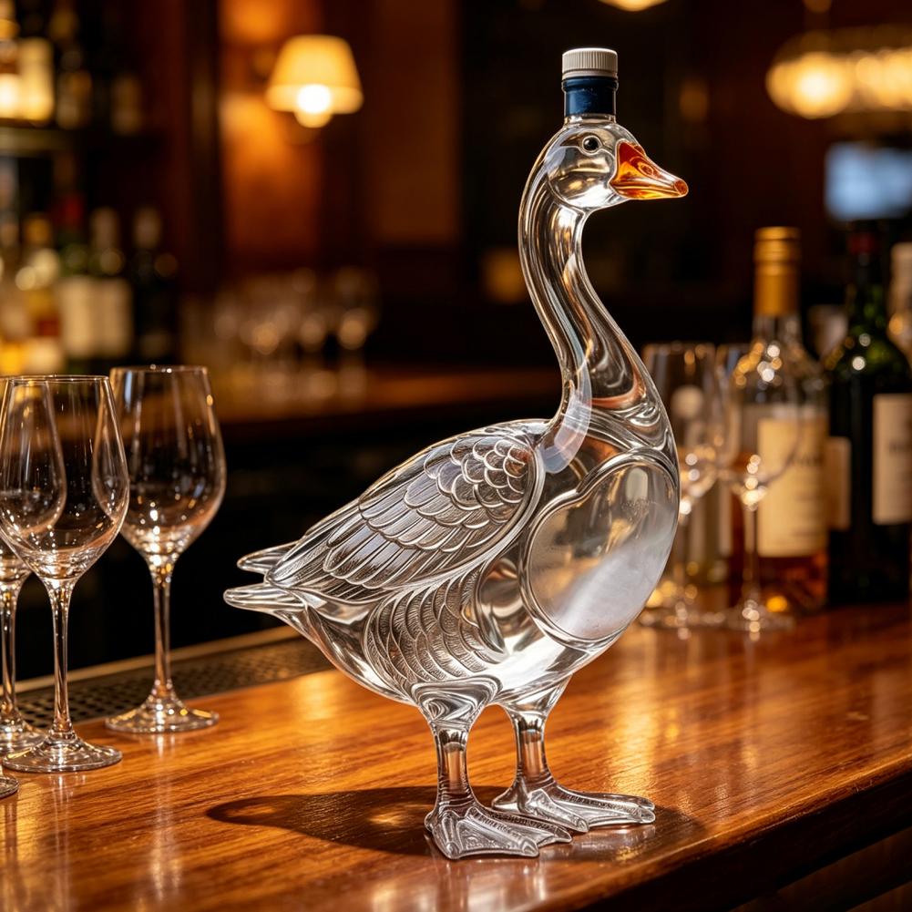 Glass Decanter Whiskey - Szklana butelka na wino w kształcie