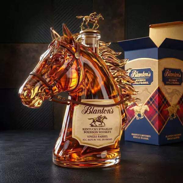 Glass Decanter Whiskey - 350ml Szklana karafka do whisky w