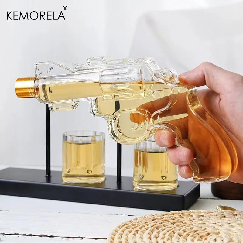 KEMORELA Rewolwer Szklana kara – Glass Decanter Whiskey recenzja i cena