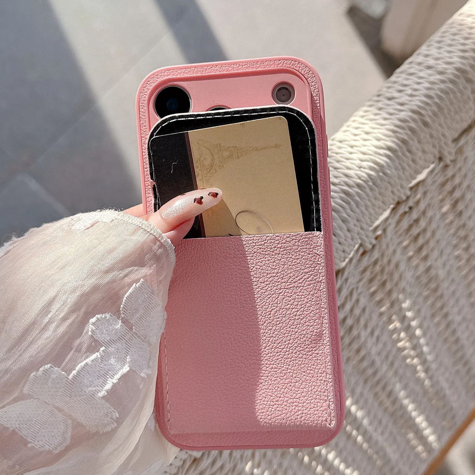 Etui z kieszenią na karty, skó – Leather Card Wallet recenzja i cena
