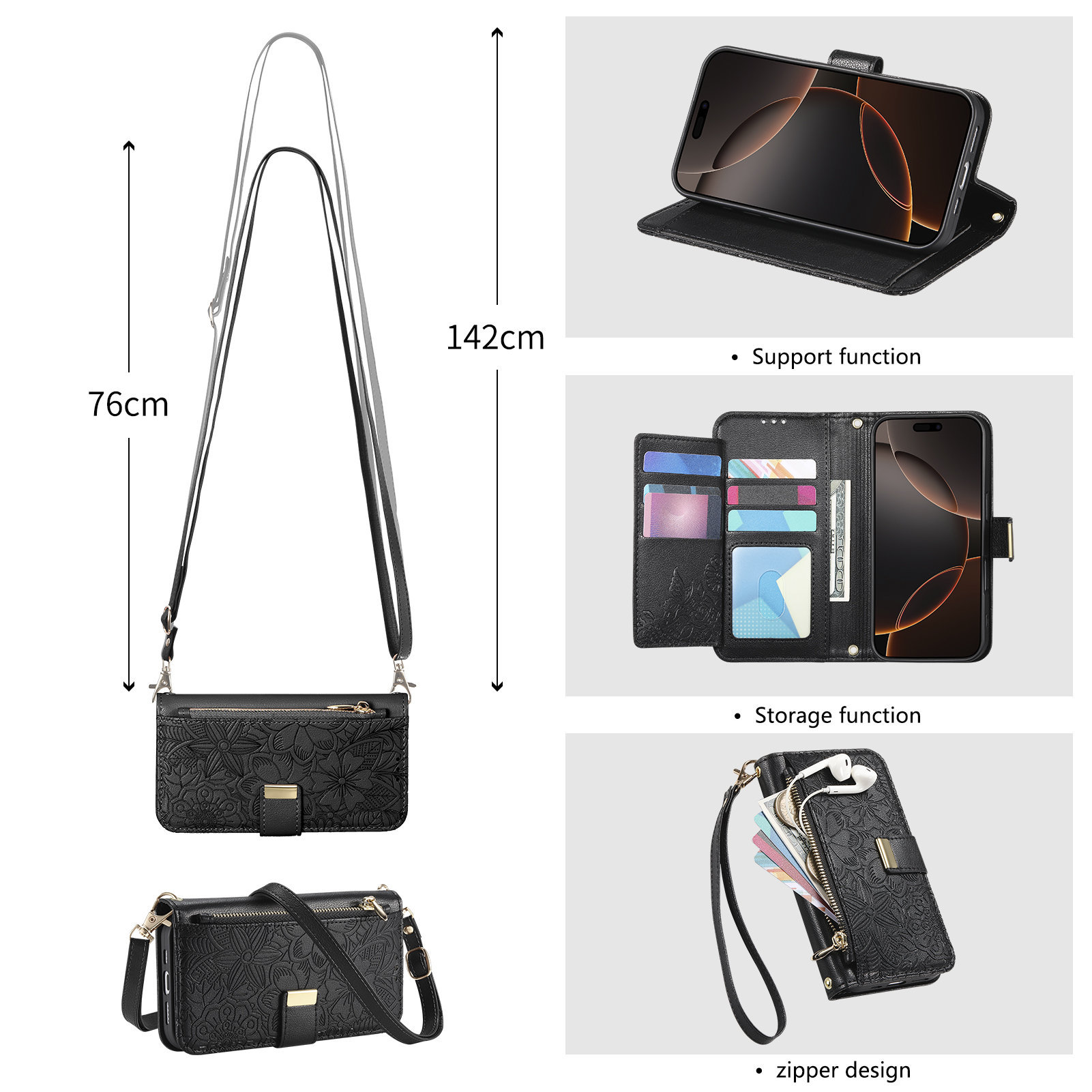 Skórzane etui z zamkiem błyska – Leather Card Wallet recenzja i cena
