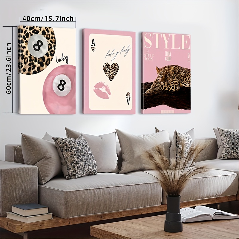 3 szt. Obraz na płótnie z moty – Luxury Lifestyle Items recenzja i cena