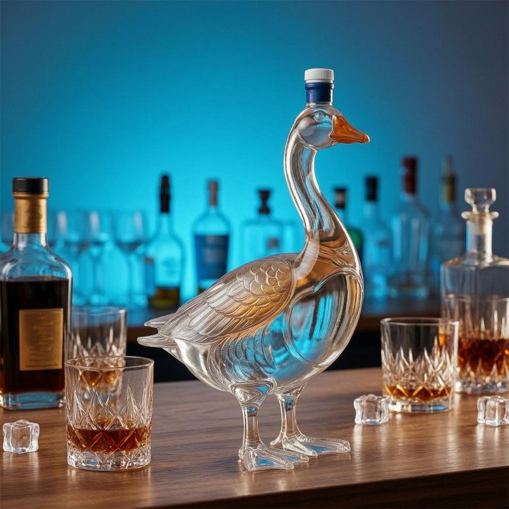 Szklana butelka na wino w kszt – Glass Decanter Whiskey recenzja i cena