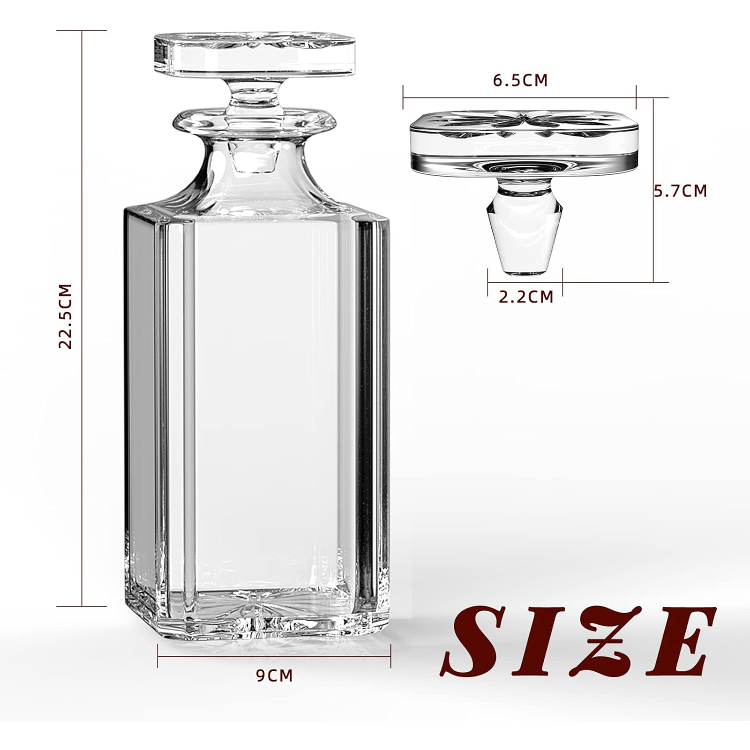 Szklana karafka - karafka do w – Glass Decanter Whiskey recenzja i cena